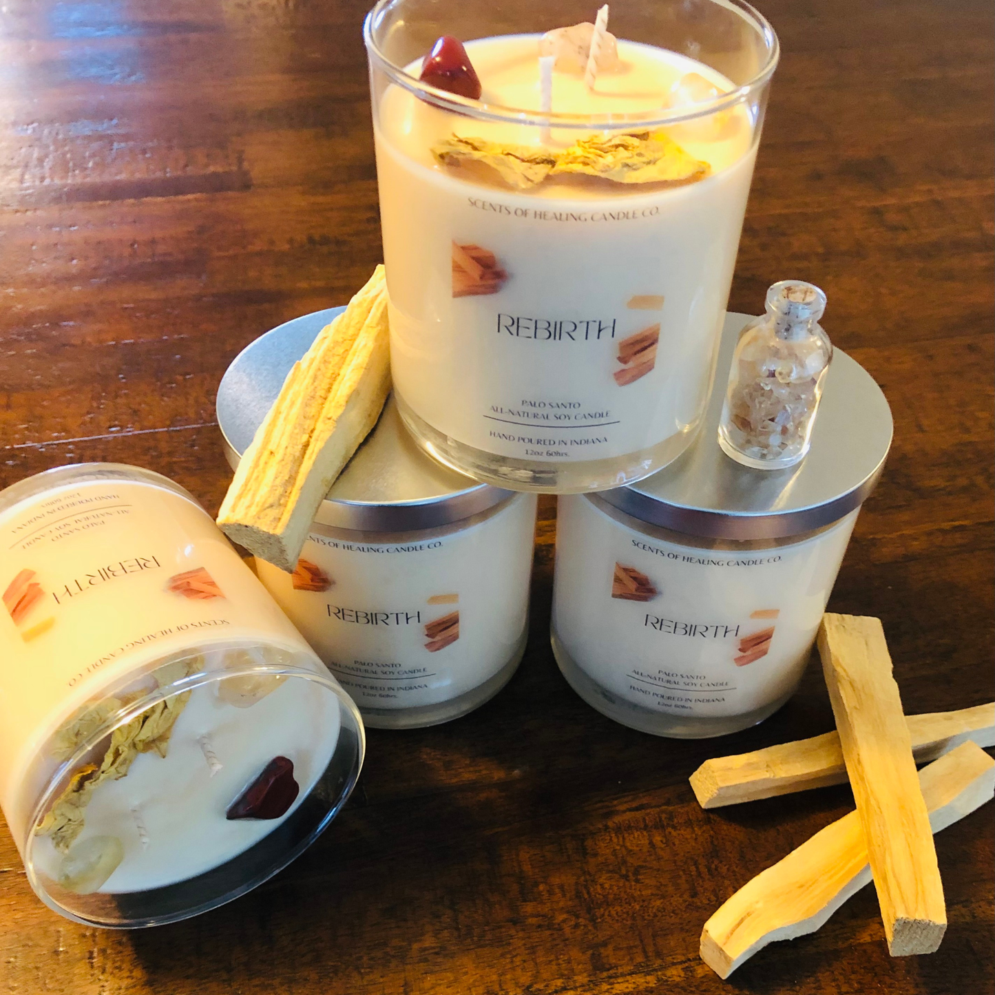 Rebirth Ritual Candle - Palo Santo & Cedarwood